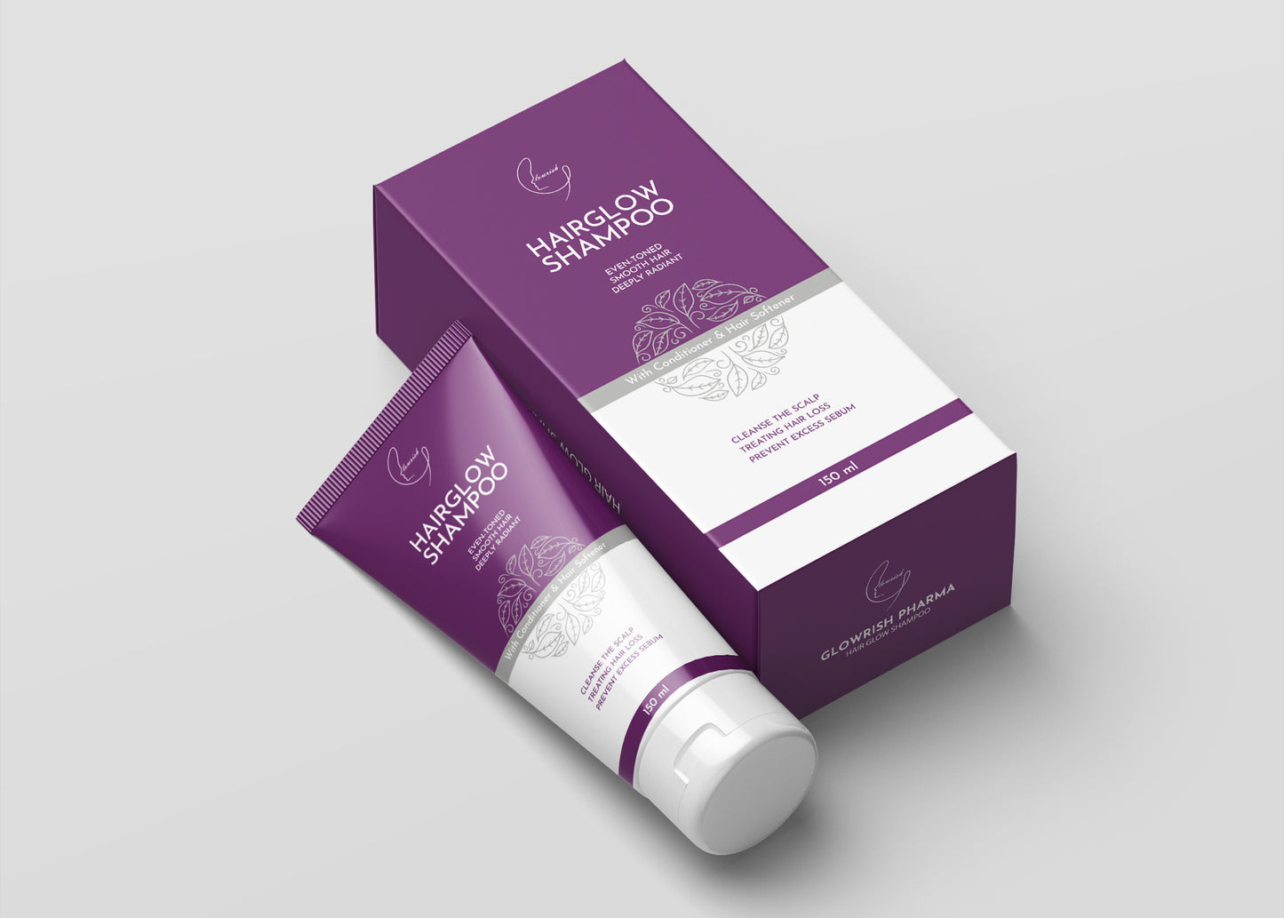 3) Hairglow Shampoo Medicated Shampoo with Conditioner